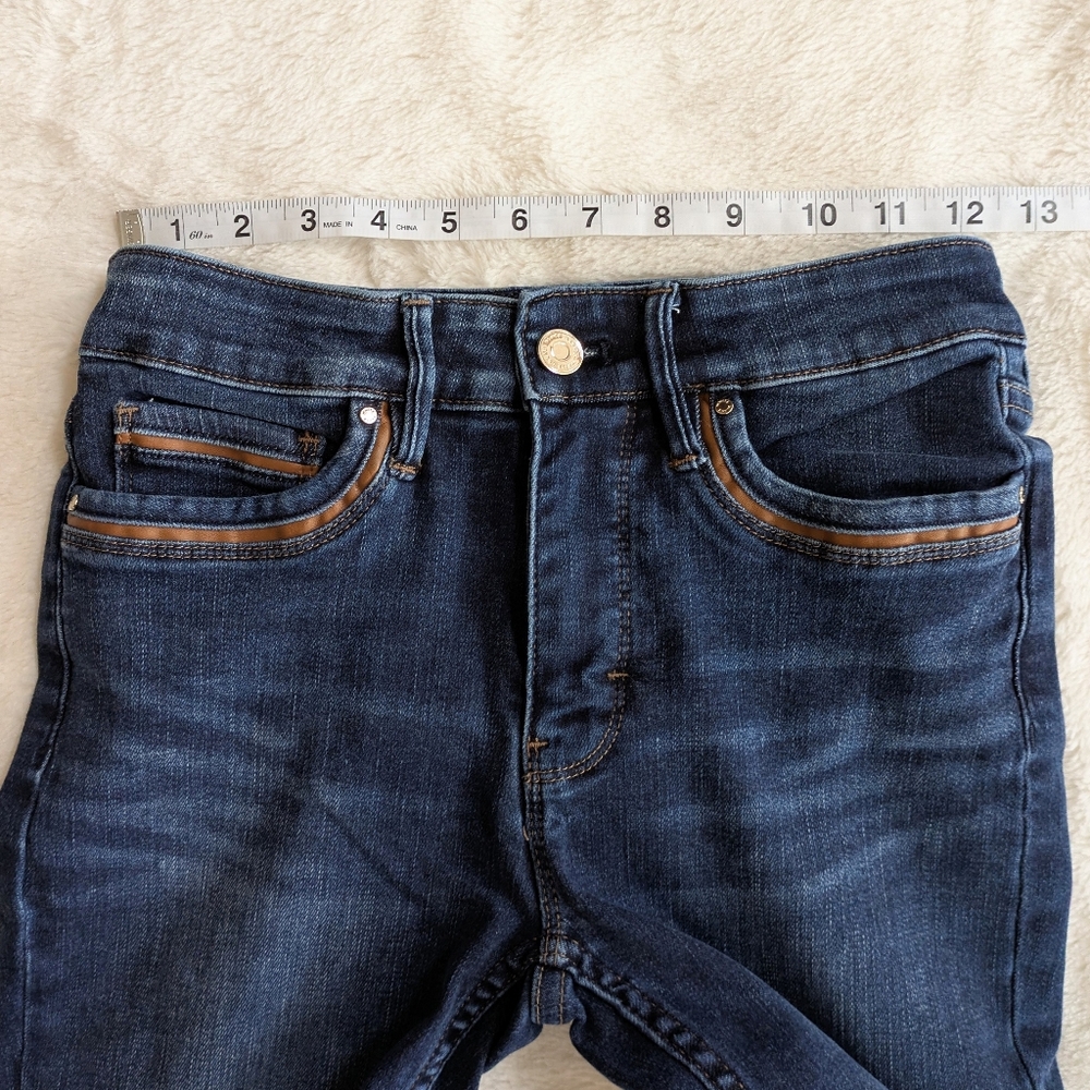 White House Black Market Everyday Soft Dark High-Rise Skinny Ankle Jeans Size 0 - Picture 8 of 11